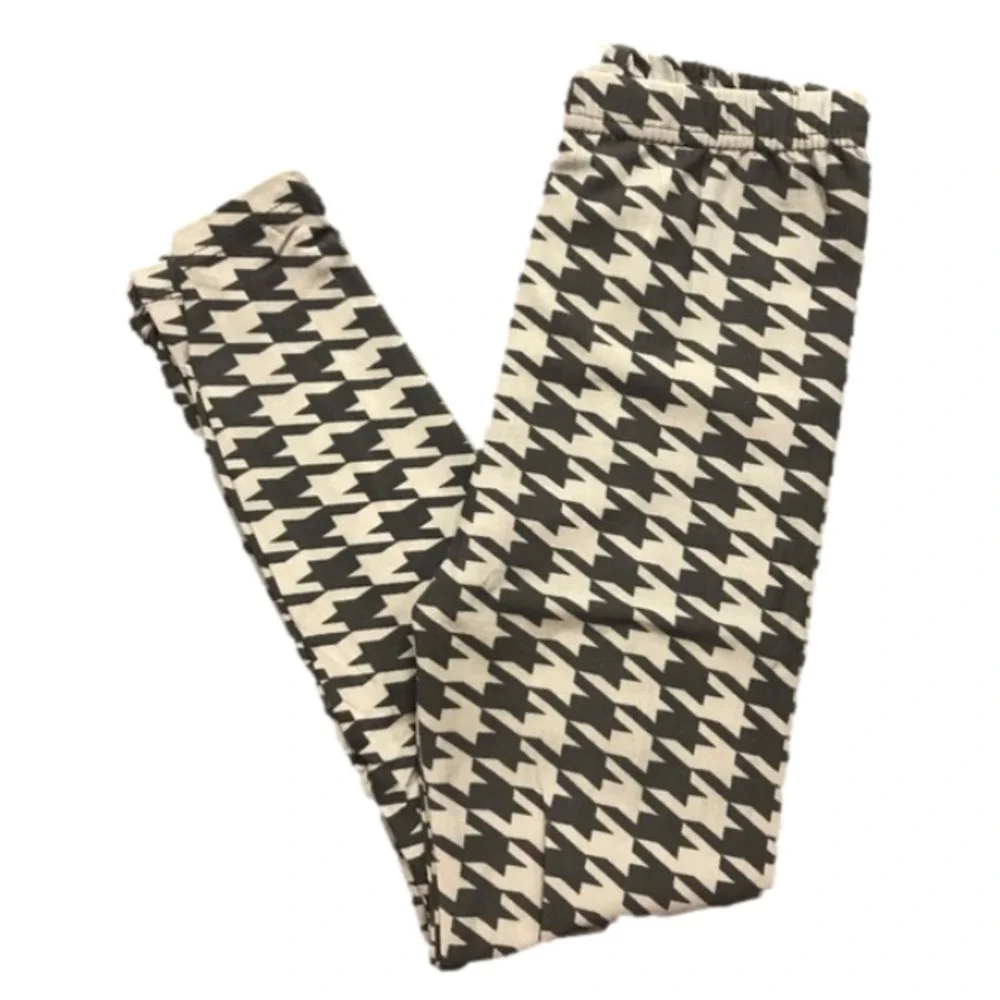 Girls Houndstooth buttery soft leggings